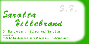 sarolta hillebrand business card